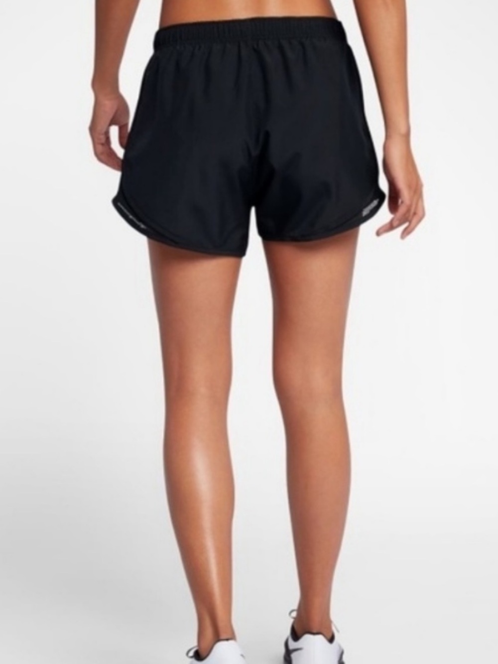 Nike Tempo Running Shorts Black Workout Athletic Womens Y2K Medium - Picture 2 of 6